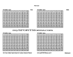 printable little league pitch count sheets